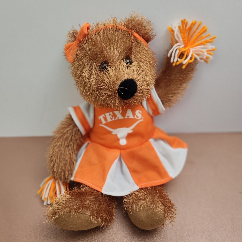 Longhorns University of Texas Collegiate Licensed Cheerleader Plush Bear Toy 14"